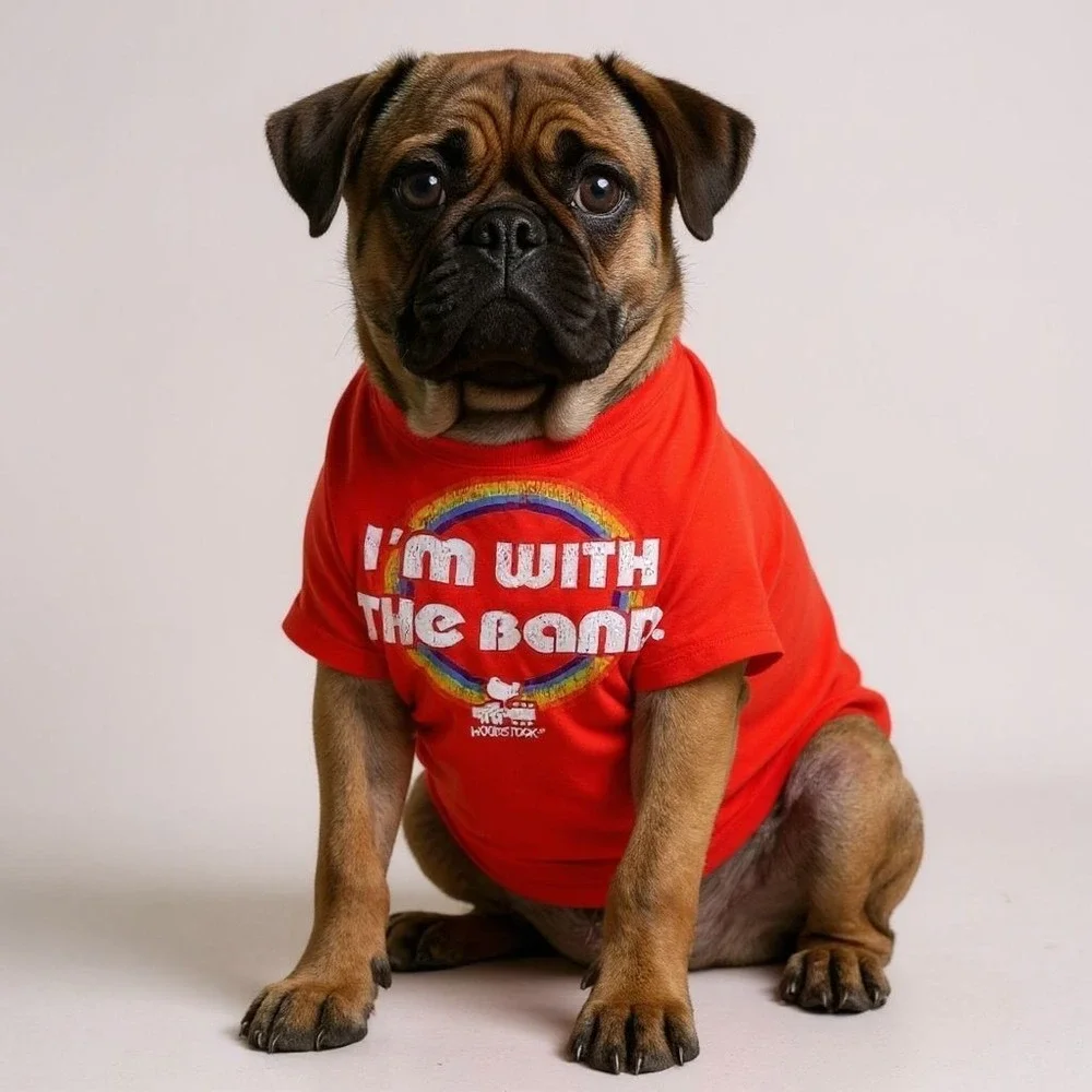 Blended Collection Dog Apparel Clothes Woodstock‎ Dog Shirt T-shirt Size M Pink